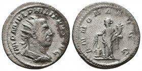 Philip I. AD 244-249. AR Antoninianus.

Weight: 3.3 gr
Diameter: 22 mm