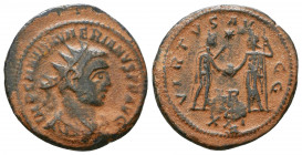 Numerian. As Caesar, A.D. 282-283. AE antoninianus.

Weight: 3.9 gr
Diameter: 22 mm