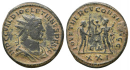 Diocletianus (284-305 AD). AE Antoninianus.

Weight: 4.3 gr
Diameter: 21 mm