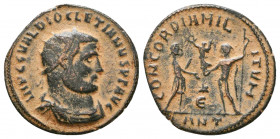 Diocletianus (284-305 AD). AE Antoninianus.

Weight: 2.5 gr
Diameter: 19 mm