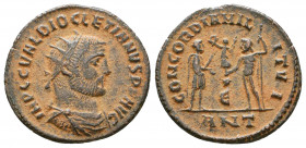 Diocletianus (284-305 AD). AE Antoninianus.

Weight: 2.8 gr
Diameter: 20 mm