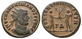 Maximian Æ Antoninianus. AD 285-295.

Weight: 3.1 gr
Diameter: 20 mm