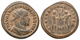 Maximian Æ Antoninianus. AD 285-295.

Weight: 3.4 gr
Diameter: 20 mm