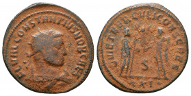 Constantius I. As Caesar, A.D. 293-305. Æ antoninianus. Antioch mint, A.D. 293.

Weight: 3.4 gr
Diameter: 23 mm