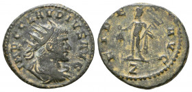 Claudius II Gothicus (268-270 AD). AE Antoninianus.

Weight: 3.5 gr
Diameter: 20 mm
