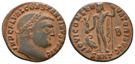 Constantine I. A.D. 307/10-337. AE follis. Heraclea mint, struck A.D. 313.

Weight: 3.4 gr
Diameter: 20 mm