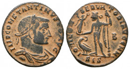 Constantinus I (306-337 AD). AE Follis, Siscia (Sisak), 313 AD.

Weight: 2.9 gr
Diameter: 20 mm