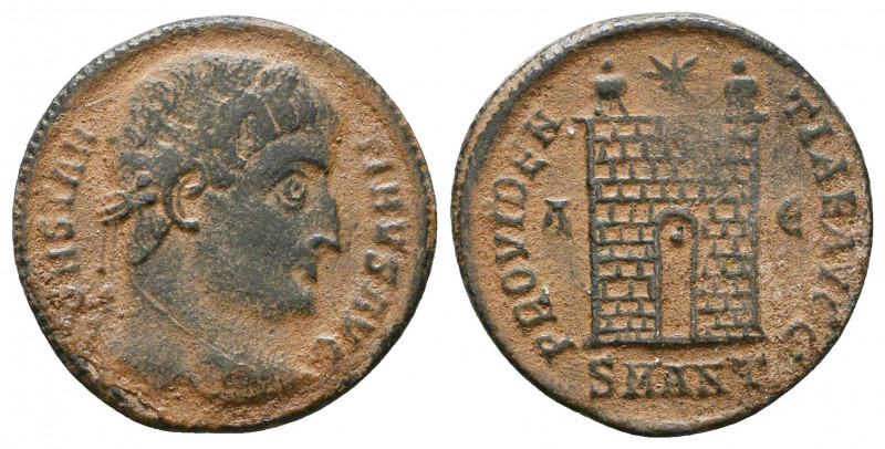 Constantine I Æ Follis. Antioch, AD 326-327.

Weight: 2.4 gr
Diameter: 20 mm