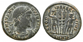 Constantine I (307/310-337). Æ Follis. Nicomedia, 336-337.

Weight: 2.3 gr
Diameter: 17 mm