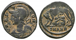 City Commemorative circa AD 330-335. struck under Constantine I. Antioch Follis Æ.

Weight: 2.4 gr
Diameter: 18 mm