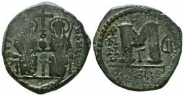 Justin II, with Sophia, 565-578. Follis, Antioch, 574-575.

Weight: 13.6 gr
Diameter: 29 mm