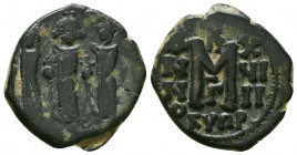Heraclius. 610-641. Æ Follis. Cyprus.

Weight: 6.5 gr
Diameter: 22 mm
