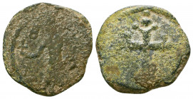 CRUSADERS, Edessa. Baldwin II. Second reign, 1108-1118. Æ Follis.

Weight: 4.3 gr
Diameter: 22 mm