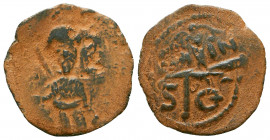 CRUSADERS, Antioch. Tancred. 1104-1112. Æ Follis.

Weight: 1.4 gr
Diameter: 21 mm