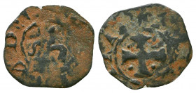 CRUSADERS, Antioch. Bohémond III. 1163-1201. Æ Fractional Denier.

Weight: 0.5 gr
Diameter: 15 mm