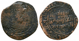 WORLD COINS, ISLAMIC, Artuqids of Mardin, Husam al-Din Timurtash (516- 547h / 1122-1152 AD), Copper Dirham.

Weight: 4.1 gr
Diameter: 24 mm
