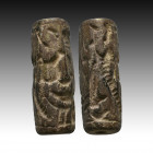 Rare Early Dynastic Cylinder Seal, (2925-2650 BCE),

Weight: 5.2 gr
Diameter: 33 mm