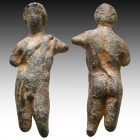Roman Bronze Statue. 1st and 2nd century AD

Weight: 91.2 gr
Diameter: 76 mm