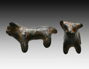Ancient Luristan Bronze Bull. 1200-800 B.C.E.

Weight: 14.1 gr
Diameter: 28 mm