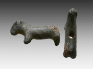 Ancient Luristan Bronze Bull. 1200-800 B.C.E.

Weight: 15.8 gr
Diameter: 33 mm