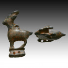 Ancient Luristan Bronze Stag. 1200-800 B.C.E.

Weight: 12.2 gr
Diameter: 34 mm