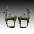 Ancient Luristan Bronze Stag. 1200-800 B.C.E.

Weight: 7.8 gr
Diameter: 35 mm