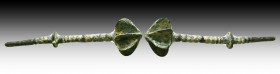Roman Bronze Medical Tool ca. 1st to 3rd century CE

Weight: 14.6 gr
Diameter: 78 mm