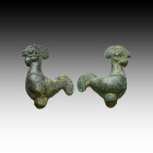 Byzantine Bronze Religious Rooster Figurine Ca. 9th - 14th C AD - 

Weight: 11.5 gr
Diameter: 30 mm