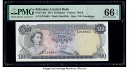Bahamas Central Bank 10 Dollars 1974 Pick 38a PMG Gem Uncirculated 66 EPQ. 

HID09801242017

© 2020 Heritage Auctions | All Rights Reserved