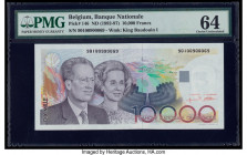 Belgium Banque Nationale de Belgique 10,000 Francs ND (1992-97) Pick 146 PMG Choice Uncirculated 64. Pinholes present on this example.

HID09801242017...