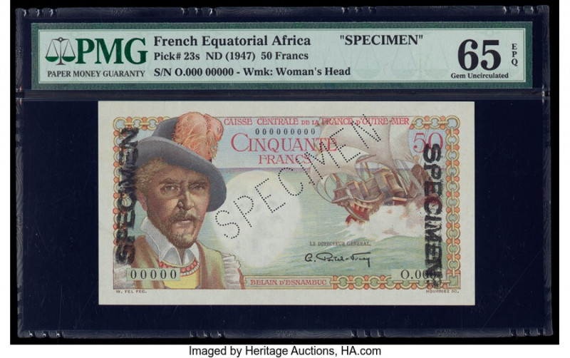French Equatorial Africa Caisse Centrale de la France d'Outre-Mer 50 Francs ND (...
