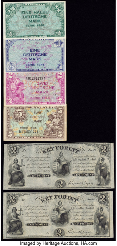 Germany and Hungary Group Lot of 6 Examples Very Fine-Crisp Uncirculated. 

HID0...