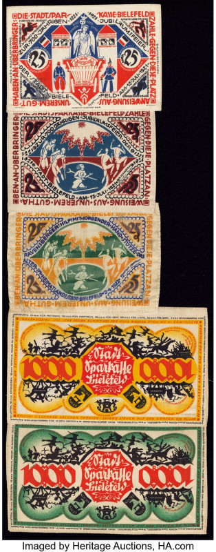 Germany Group Lot of 5 Silk Notgeld Examples. 

HID09801242017

© 2020 Heritage ...