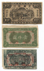 China Lot of 3 Banknotes 1920 - 1930 (ND) Hell Bank
VF