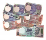 India 8 Different Banknotes 1985 - 2005
AUNC-UNC