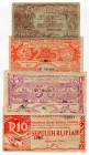 Indonesia Lot of 4 Notes 1947
Various Denominations; F-VF