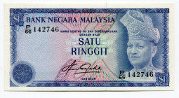 Malaysia 1 Ringgit 1981
P# 13b; # P/66142346; UNC
