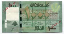 Lebanon 1000 Livres 2011 SPECIMEN
P# 90s; UNC