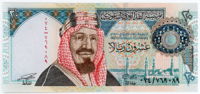 Saudi Arabia 20 Riyals 1999 AH 1419
P# 27; UNC
