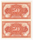 Russia - Urals Provisional Administration 2 х 50 Kopeks (ND)
P# S828s; UNC
