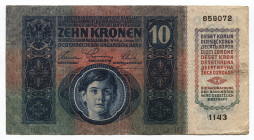 Austria 10 Kronen 1915
P# 19; # 1143 659072; VF-XF