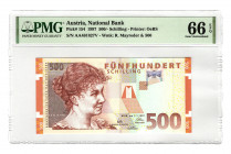 Austria 500 Shillings 1997 PMG 66 EPQ
P# 154; UNC