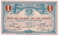 Belgium Commune De Montzen 1 Franc 1914
# 2173; UNC