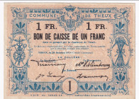 Belgium Commune De Theux 1 Franc 1914
# 31073; VF-
