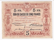 Belgium Commune De Theux 5 Francs 1914
# 14805; With 2 pinholes; VF