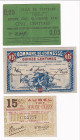 Belgium Commune De Stavelot, De Cornesse, De Aubel 5 - 15 - 15 Centimes 1915
# 11009; # 075660; # 03717; VF-ANC