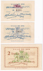 Belgium Ville De Spa 1 - 1 - 2 Francs 1916
# 6301; # 2601; # 2001; UNC
