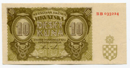 Croatia 10 Kuna 1941
P# 5; # BB033224; XF