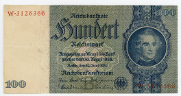 Germany - Third Reich 100 Reichsmark 1935
P# 183a; # W3126366; VF