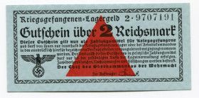 Germany - Third Reich 2 Reichsmark 1939 (ND) POW Camp
Camp.3755; # 9707191; UNC